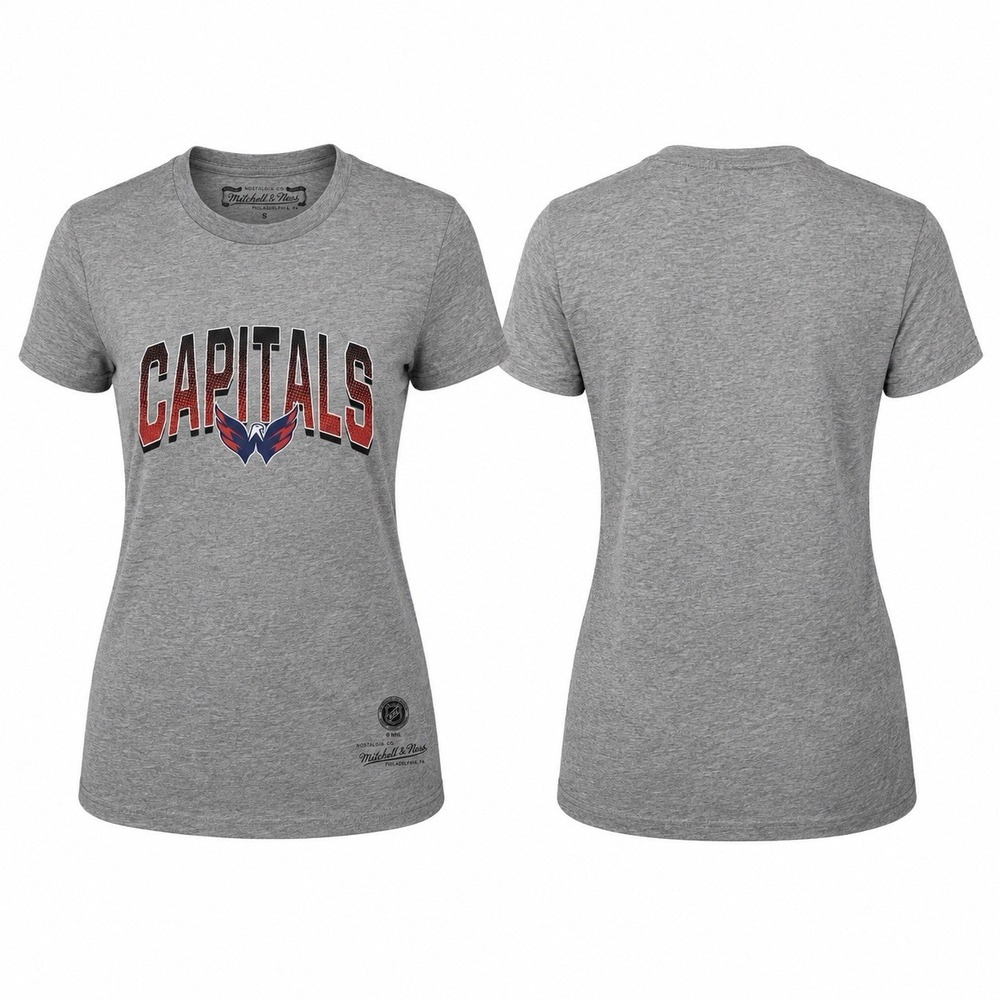 NEW Mitchell & Ness Washington Capitals Goal Scorer T-Shirt Women’s S Gray